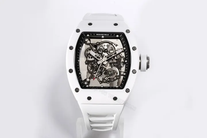 View 1 of JB Factory BBR Richard Mille RM055 White Ceramic Watch