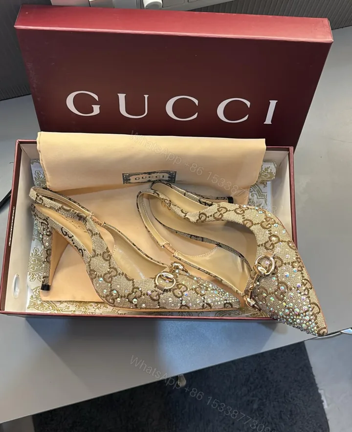 View 1 of FIRST COPY Gucci diamond Heels