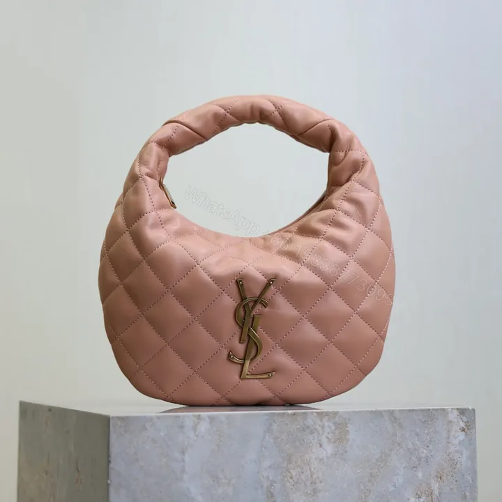 View 1 of YSL 25S ICARINO 17 IN HORTENSIA QUILTED GOLD HARDWARE