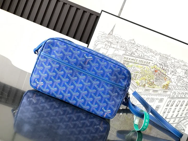 View 1 of Blue Crossbody: Patterned Luxury, Everyday Convenience