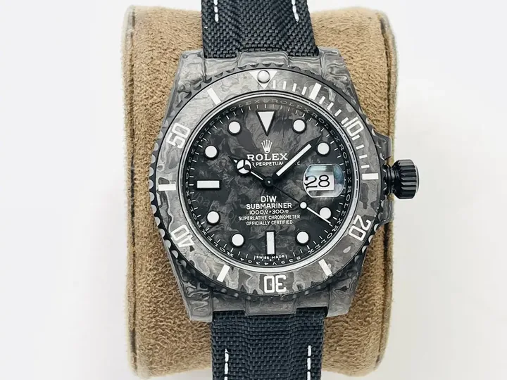 View 1 of Rolex Submariner Carbon 40mm with Grey Camouflage Fabric Strap Premium Edition ROL-SUB-CARB-40-GRY-CAMO