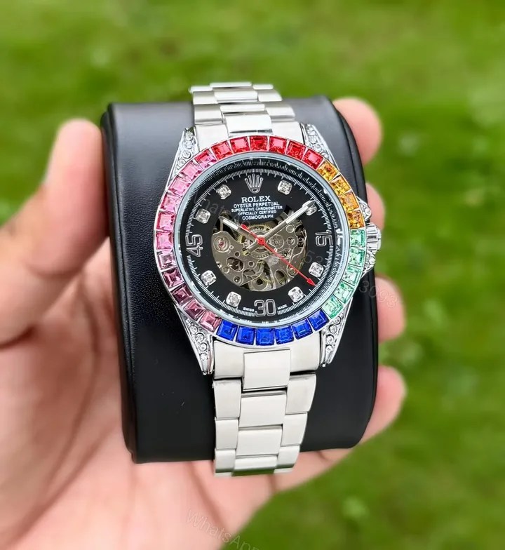 View 1 of Rolex Rainbow Automatic Open Heart