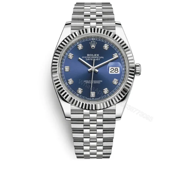 View 1 of Rolex Datejust Navy Blue Watch 41Mm