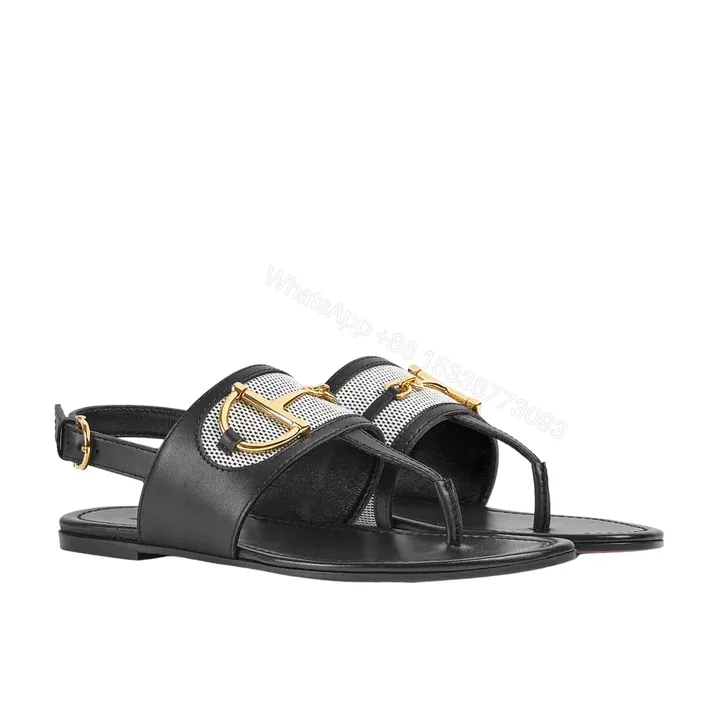 View 1 of GUCCI WOMEN’S THONG SANDAL WITH HORSEBIT BLACK 834431 AAEZJ 1072