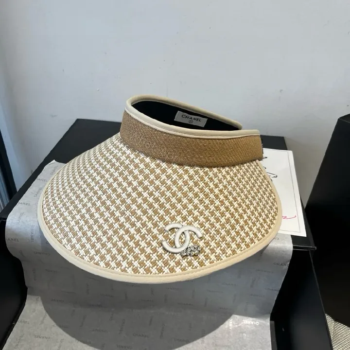 View 1 of Chic Textured Visor: Breathable, Sun-Shielding Comfort