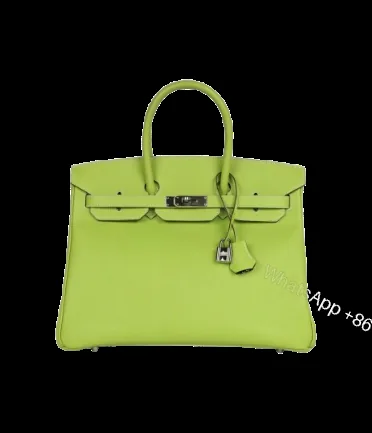 View 1 of Hermès Birkin 35 Kiwi Candy Epsom Palladium Hardware