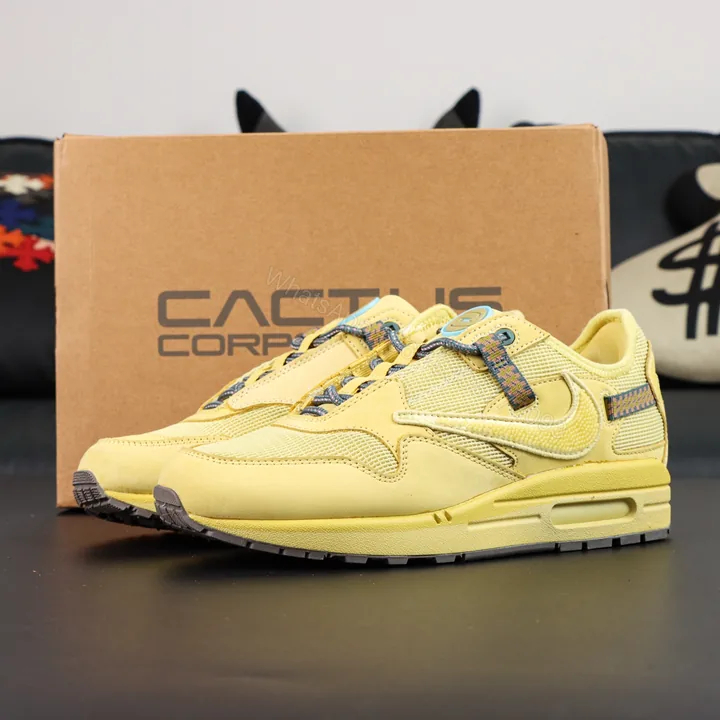 View 1 of Air Max 1 Travis Scott Cactus Jack Saturn Gold Reps