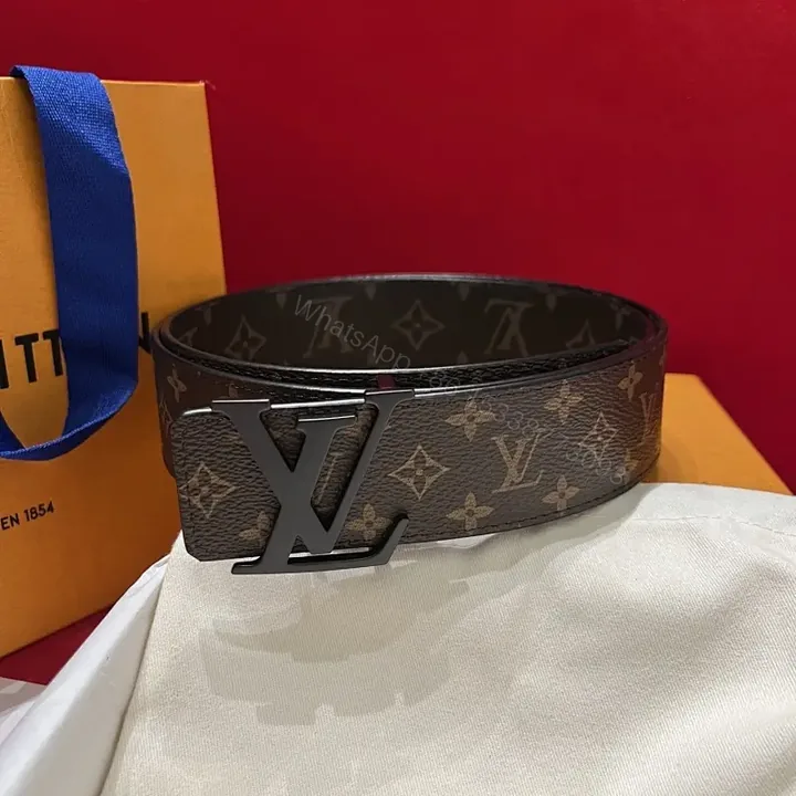 View 1 of Montage Monogram Belt: Classic Coated Canvas Style, LV-Inspired