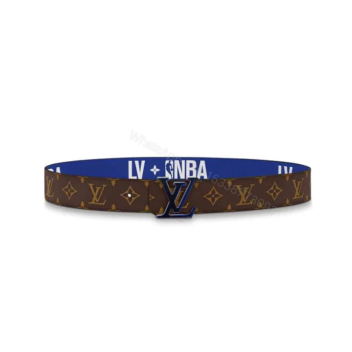 View 1 of LOUIS VUITTON X NBA 3 STEPS 40MM REVERSIBLE MONOGRAM CANVAS BELT – B114