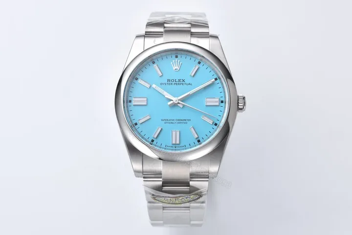 View 1 of Rolex Oyster Perpetual 41 Stainless Steel Turquoise 124300-0006
