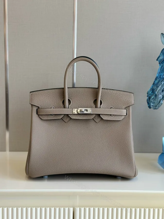 View 1 of Hermes birkin gray with sliver hardware (size 30)