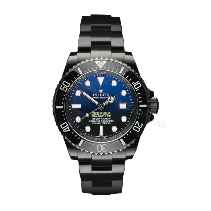 View 1 of Rolex Deepsea Sea-Dweller 116660 Super Clone Black PVD 44mm D-Blue Dial