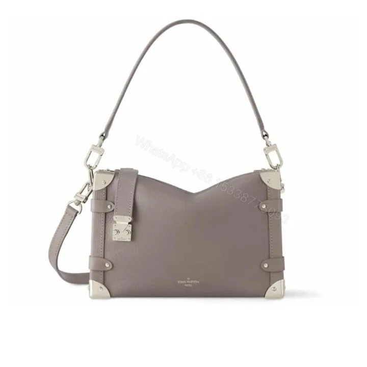 View 1 of Louis Vuitton Side Trunk MM Taupe Grey 23Cm M25072