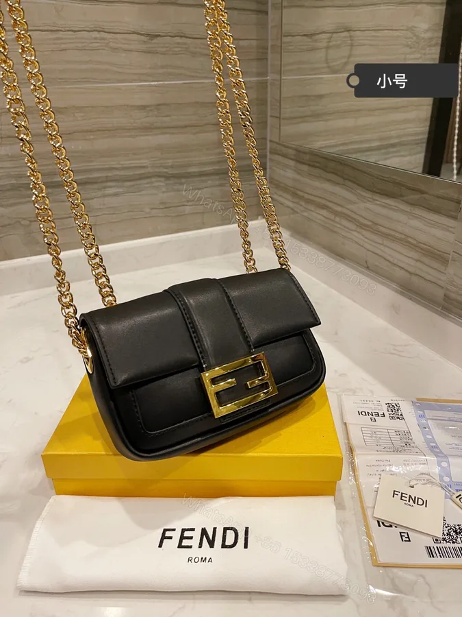 View 1 of Fendi Mini Baguette Chain