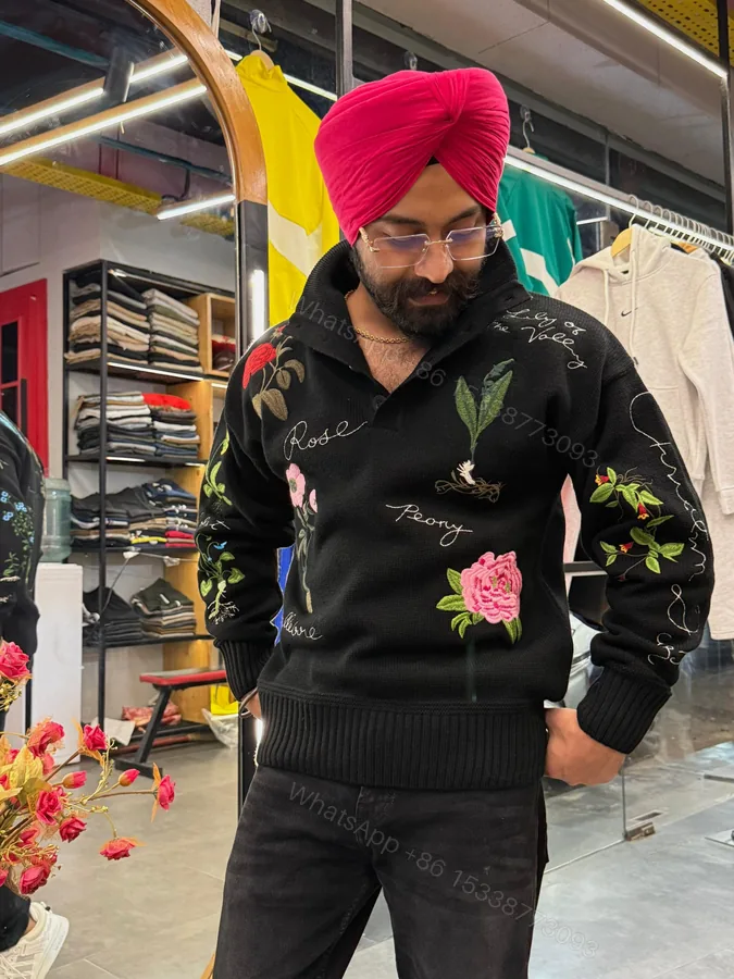 View 1 of CHRISTIAN DIOR IMPORTED HEAVY WOOL SWEATER