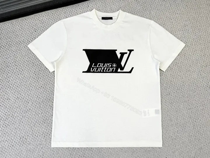 View 1 of White Cotton Graphic Tee, Bold Logo, Streetwear Essential