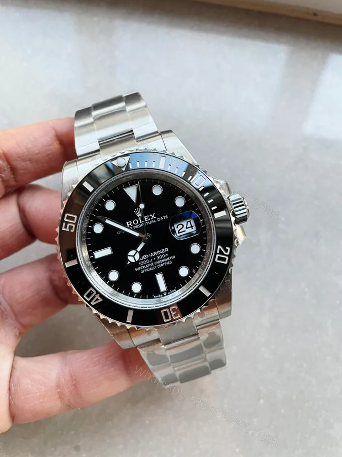 View 1 of VSF FACTORY 1:1 Rolex Submariner 41mm 126610 LN Best Edition Black Ceramic 904L Steel VS3235