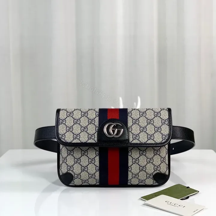 View 1 of GG Supreme Canvas Belt Bag: Structured Luxury, Hands-Free Style