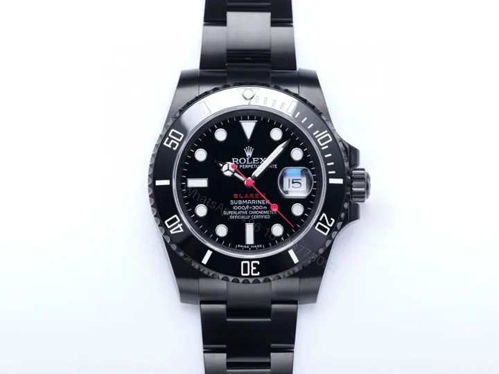 View 1 of OW Factory Clean Factory V9 Rolex Submariner Date Black PVD Stainless Steel Watch – Black Dial