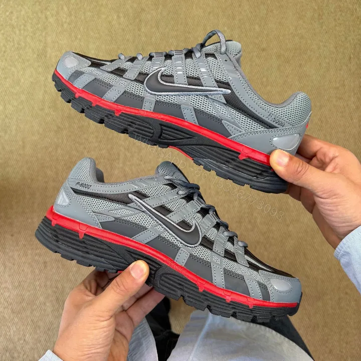 View 1 of Nike P-6000 Trainer First Copy Shoes — Grey Red Black | COD India