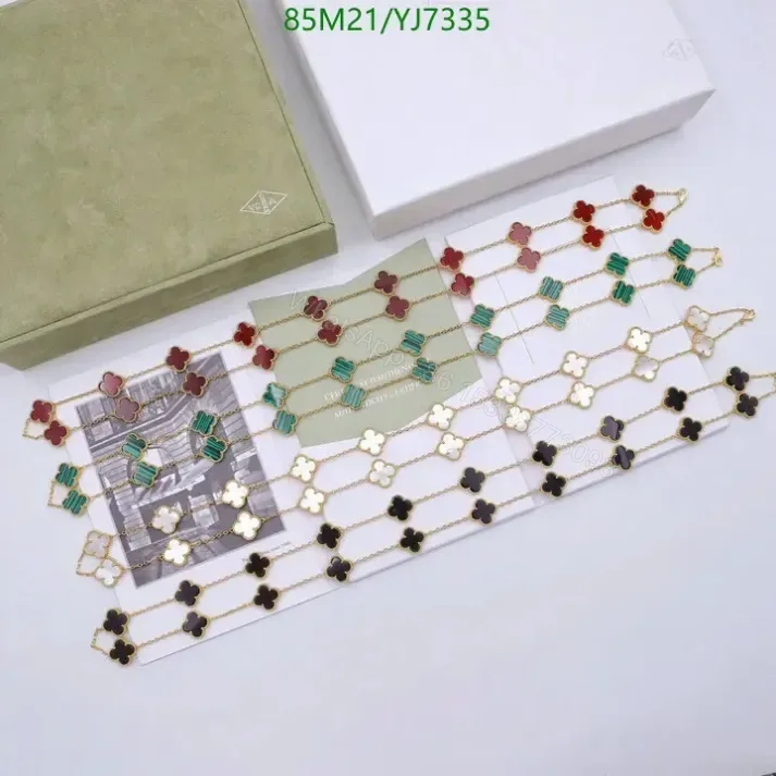 View 1 of Van Cleef & Arpels Replica Necklace YJ73355 with Vintage Alhambra 20 Motifs
