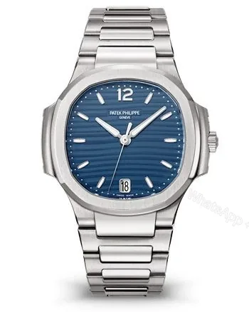 View 1 of Replica Patek Philippe Ladies Nautilus Blue Dial Stainless Steel 7118/1A-001