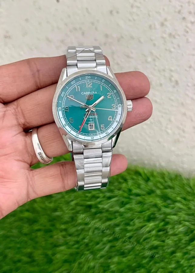 View 1 of Tag Heuer Carrera Brushed Sunrary Green 41mm Automatic