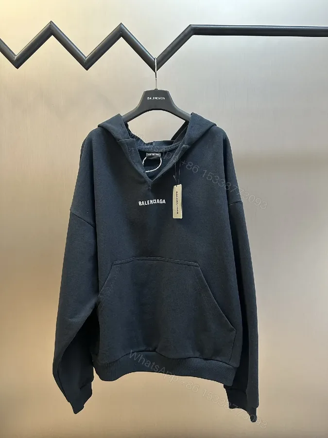 View 1 of Dark Navy Hoodie: Minimalist, Designer-Inspired Comfort