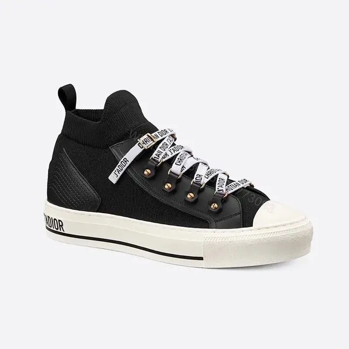 View 1 of WALK’N’DIOR SNEAKERS WOMEN TECHNICAL MESH AND CALFSKIN BLACK – CD174