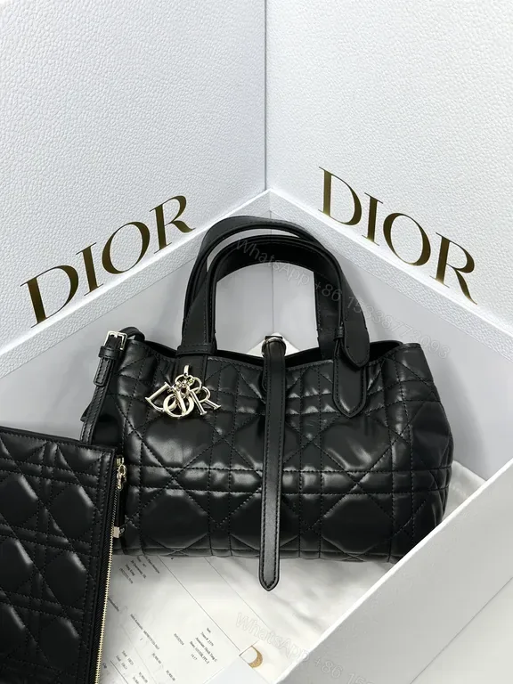 View 1 of Chic Quilted Satchel in Black Leather with Gold Hardware