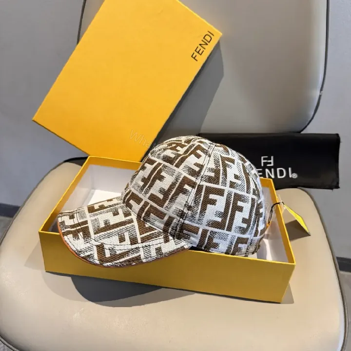 View 1 of Bold Monogram Cap: Luxe Pattern, Everyday Elevated