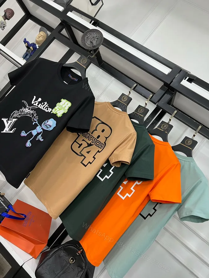 View 1 of First Copy Louis Vuitton Exclusive Cotton Lycra Round Neck T-Shirt