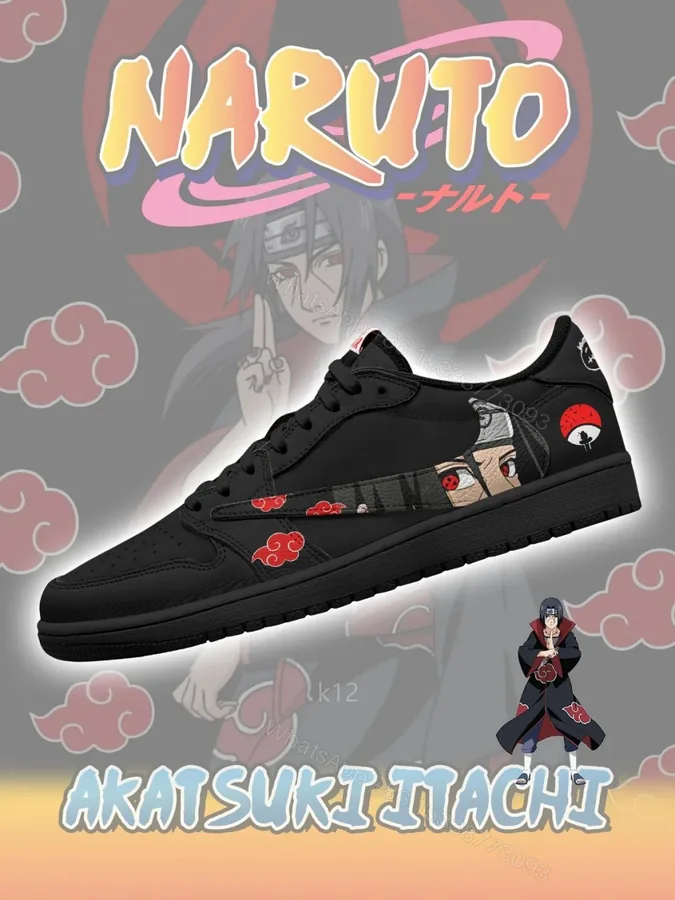 View 1 of Akatsuki Itachi Uchiha V.2 Custom TS Low Jordan 1