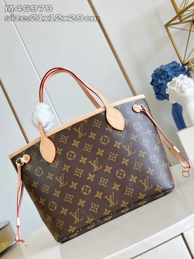 View 1 of Monogram Luxe Tote: Structured, Top-Handle Bag with Pink Trim