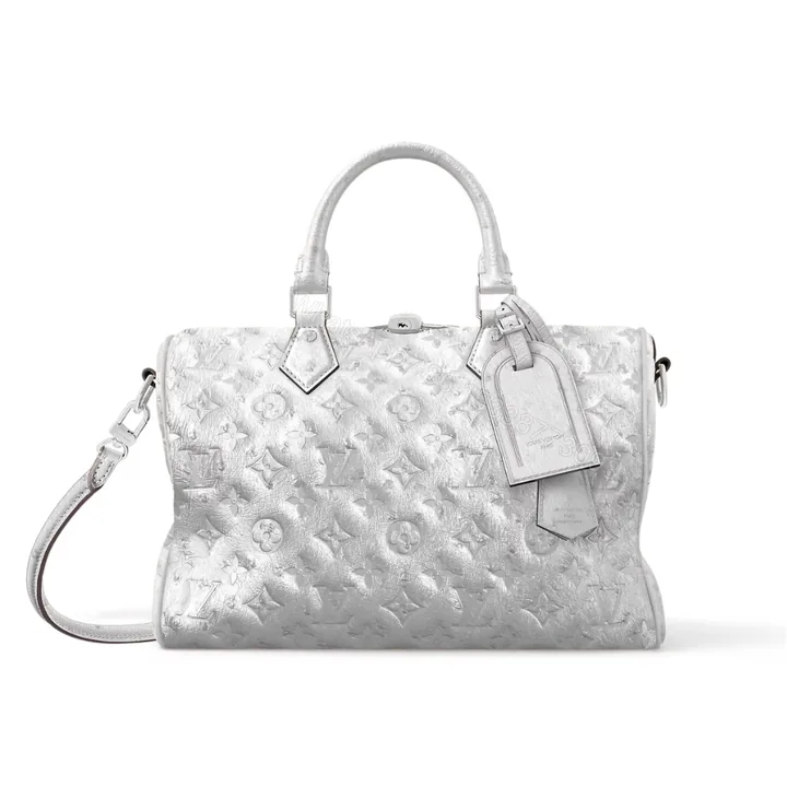 View 1 of Louis Vuitton Speedy Soft Bandoulière 30 Monogram Silver 30Cm N89437