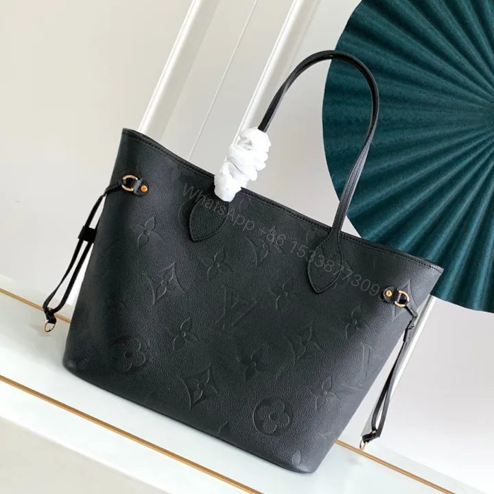 View 1 of Louis Vuitton LV Never Full Monogram Like Auth Black Handbags 32x29x17cm