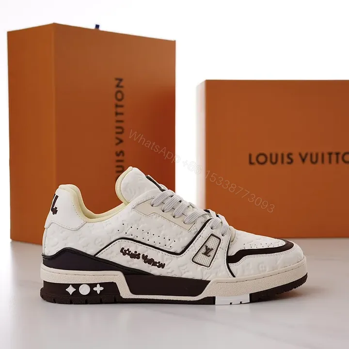 View 1 of Louis Vuitton Monogram Leather Sneaker â€“ Luxe Streetwear Comfort