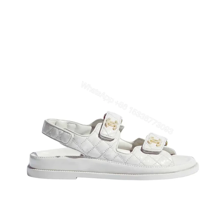 View 1 of CHANEL SANDAL SHINY WHITE G35927 B20276 U0451