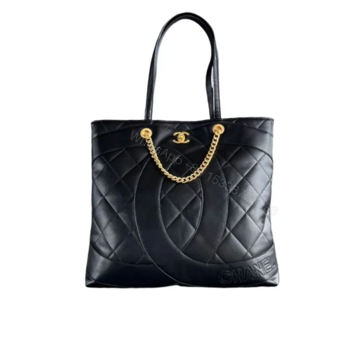 View 1 of Chanel CC Shopping Bag Black 37Cm