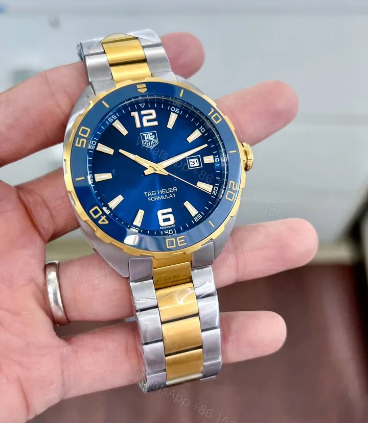 View 1 of Tagheuer Formula 1 Automatic Blue Gold-Silver 40mm