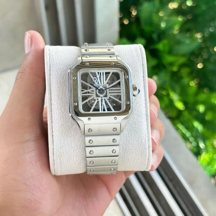 View 1 of Cartier Santos De White Dial 40MM Quartz