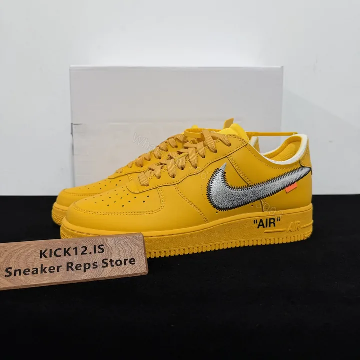 View 1 of Off-White × Nike Air Force 1 Low University Glod Reps