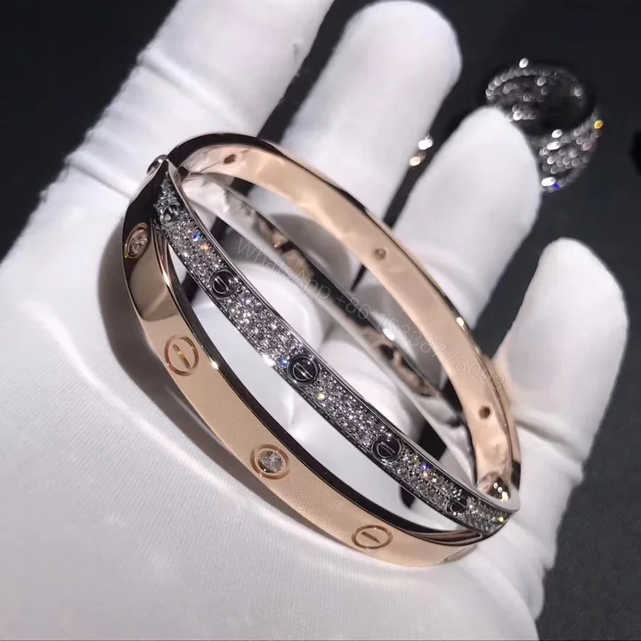 View 1 of Cartier Love bracelet, Diamonds-Paved