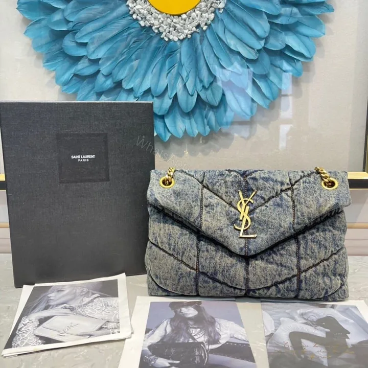 View 1 of Saint Laurent Loulou Puffer Shoulder Bag