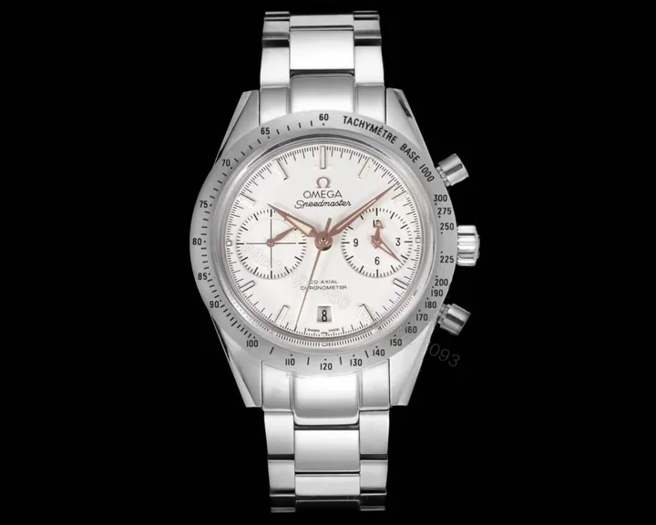 View 1 of Omega Speedmaster 57 White Replica Steel Bracelet 42MM Premium 331.10.42.51.02.002