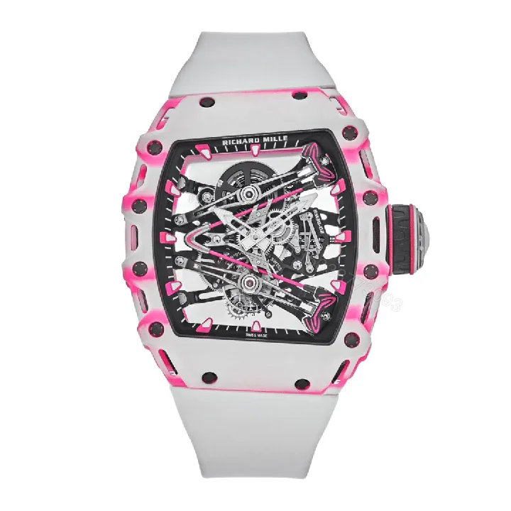 View 1 of Richard Mille Bubba Watson Tourbillon RM38-02 White and Pink Replica