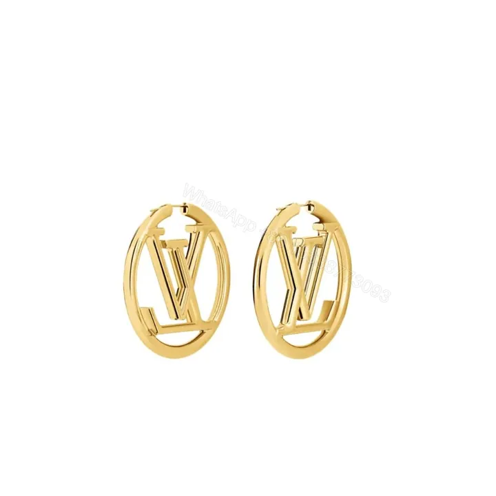 View 1 of Louis Vuitton Louise Hoop Earrings M64288