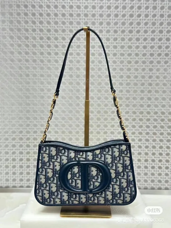 View 1 of Dior Women Hobo Mini Bag Dior Oblique Jacquard