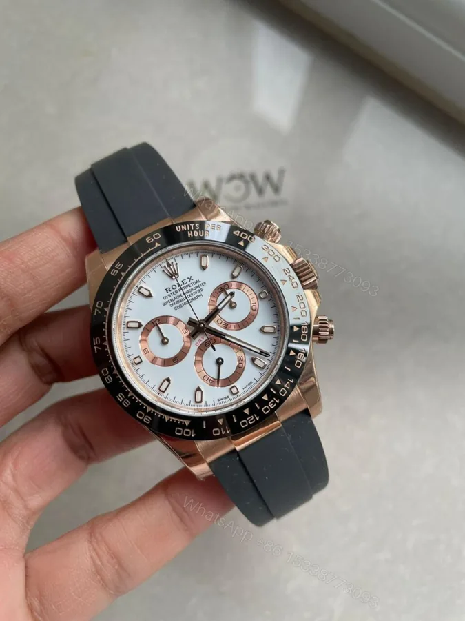 View 1 of BTF factory 1:1 Rolex Daytona 116515 RG Best Edition White Dial SA4130