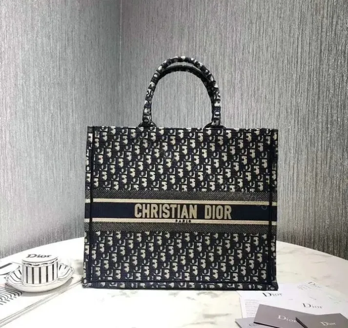 View 1 of Large Replica Dior Book Tote Handbag in Embroidered Canvas HKL478